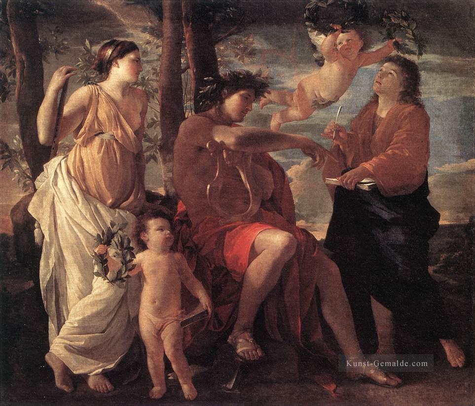 Inspiration der Dichter klassischen Malers Nicolas Poussin Ölgemälde